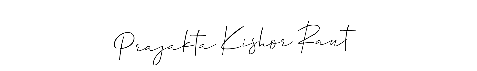 How to Draw Prajakta Kishor Raut signature style? Allison_Script is a latest design signature styles for name Prajakta Kishor Raut. Prajakta Kishor Raut signature style 2 images and pictures png