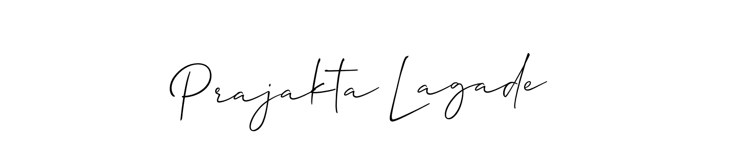 How to Draw Prajakta Lagade signature style? Allison_Script is a latest design signature styles for name Prajakta Lagade. Prajakta Lagade signature style 2 images and pictures png