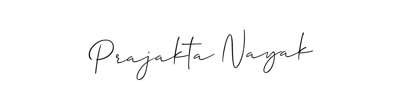 Prajakta Nayak stylish signature style. Best Handwritten Sign (Allison_Script) for my name. Handwritten Signature Collection Ideas for my name Prajakta Nayak. Prajakta Nayak signature style 2 images and pictures png
