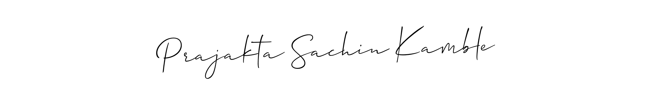 Make a short Prajakta Sachin Kamble signature style. Manage your documents anywhere anytime using Allison_Script. Create and add eSignatures, submit forms, share and send files easily. Prajakta Sachin Kamble signature style 2 images and pictures png