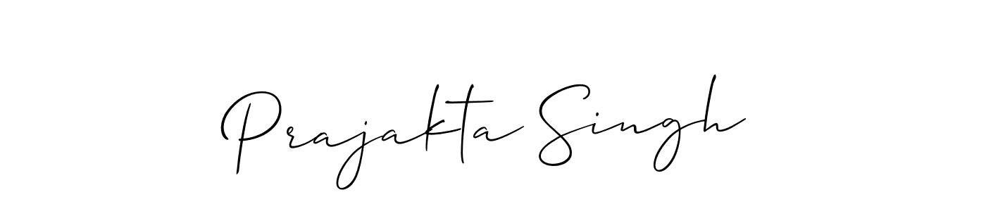 Design your own signature with our free online signature maker. With this signature software, you can create a handwritten (Allison_Script) signature for name Prajakta Singh. Prajakta Singh signature style 2 images and pictures png