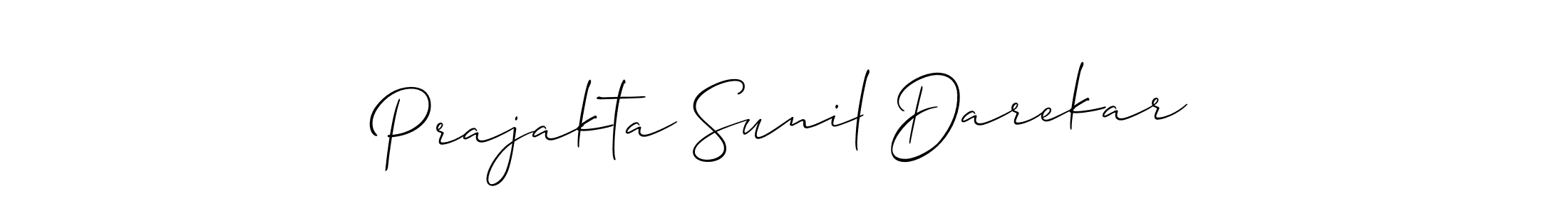 It looks lik you need a new signature style for name Prajakta Sunil Darekar. Design unique handwritten (Allison_Script) signature with our free signature maker in just a few clicks. Prajakta Sunil Darekar signature style 2 images and pictures png