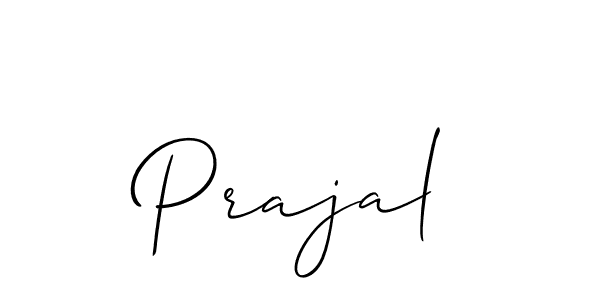 Prajal stylish signature style. Best Handwritten Sign (Allison_Script) for my name. Handwritten Signature Collection Ideas for my name Prajal. Prajal signature style 2 images and pictures png