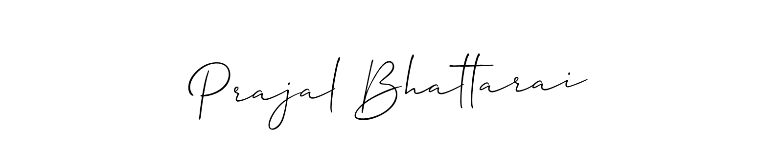 Make a beautiful signature design for name Prajal Bhattarai. With this signature (Allison_Script) style, you can create a handwritten signature for free. Prajal Bhattarai signature style 2 images and pictures png