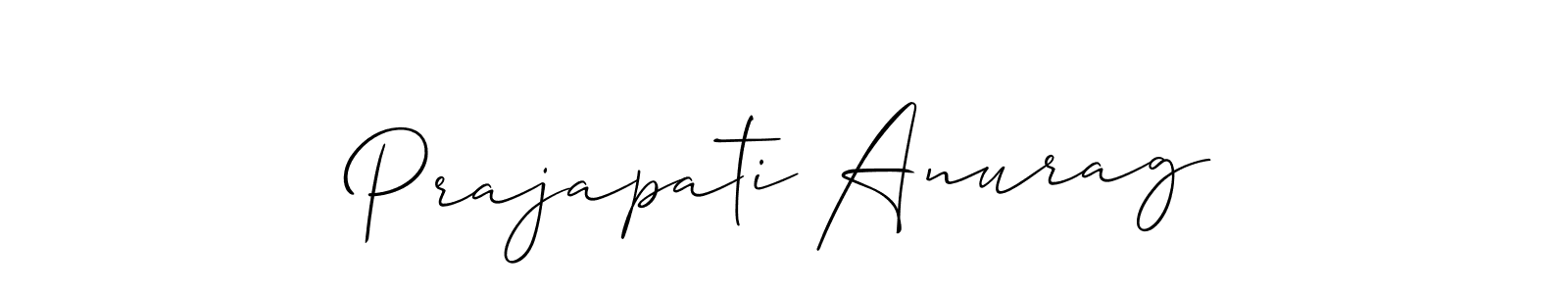 It looks lik you need a new signature style for name Prajapati Anurag. Design unique handwritten (Allison_Script) signature with our free signature maker in just a few clicks. Prajapati Anurag signature style 2 images and pictures png