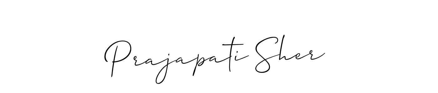 Prajapati Sher stylish signature style. Best Handwritten Sign (Allison_Script) for my name. Handwritten Signature Collection Ideas for my name Prajapati Sher. Prajapati Sher signature style 2 images and pictures png