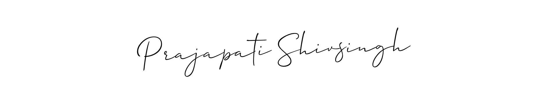 Also You can easily find your signature by using the search form. We will create Prajapati Shivsingh name handwritten signature images for you free of cost using Allison_Script sign style. Prajapati Shivsingh signature style 2 images and pictures png
