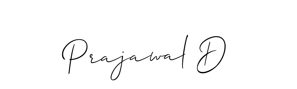 Make a beautiful signature design for name Prajawal D. Use this online signature maker to create a handwritten signature for free. Prajawal D signature style 2 images and pictures png
