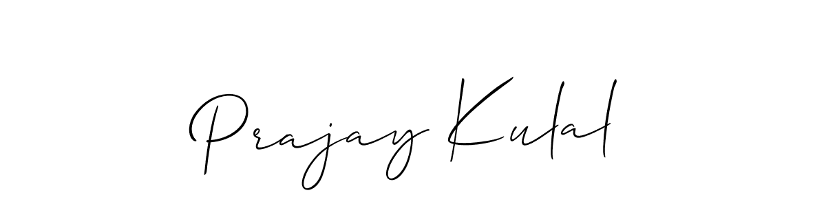 Here are the top 10 professional signature styles for the name Prajay Kulal. These are the best autograph styles you can use for your name. Prajay Kulal signature style 2 images and pictures png