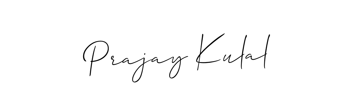 Here are the top 10 professional signature styles for the name Prajay Kulal. These are the best autograph styles you can use for your name. Prajay Kulal signature style 2 images and pictures png