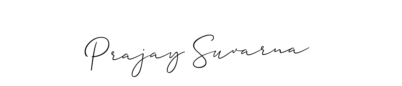 Make a beautiful signature design for name Prajay Suvarna. Use this online signature maker to create a handwritten signature for free. Prajay Suvarna signature style 2 images and pictures png