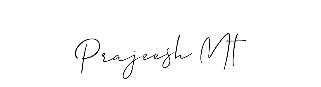 Make a beautiful signature design for name Prajeesh Mt. Use this online signature maker to create a handwritten signature for free. Prajeesh Mt signature style 2 images and pictures png