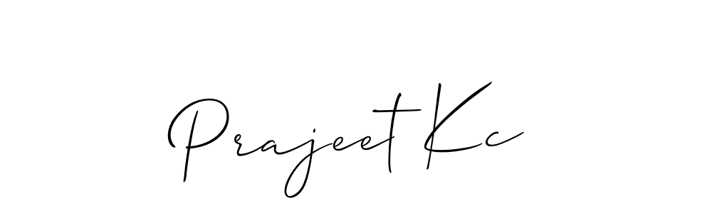 Best and Professional Signature Style for Prajeet Kc. Allison_Script Best Signature Style Collection. Prajeet Kc signature style 2 images and pictures png