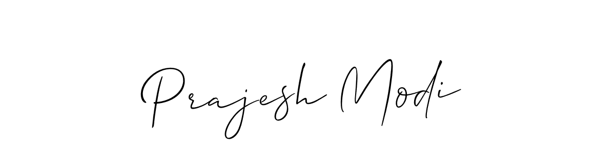 How to make Prajesh Modi signature? Allison_Script is a professional autograph style. Create handwritten signature for Prajesh Modi name. Prajesh Modi signature style 2 images and pictures png