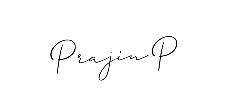 Make a beautiful signature design for name Prajin P. Use this online signature maker to create a handwritten signature for free. Prajin P signature style 2 images and pictures png