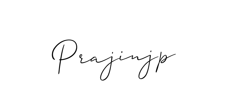 Also we have Prajinjp name is the best signature style. Create professional handwritten signature collection using Allison_Script autograph style. Prajinjp signature style 2 images and pictures png