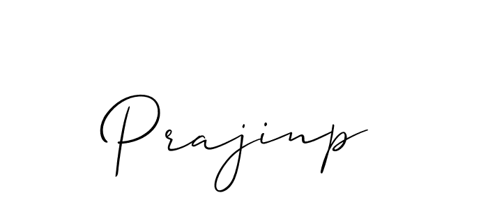 How to make Prajinp signature? Allison_Script is a professional autograph style. Create handwritten signature for Prajinp name. Prajinp signature style 2 images and pictures png