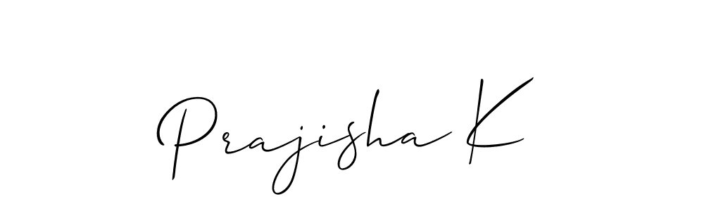 Prajisha K stylish signature style. Best Handwritten Sign (Allison_Script) for my name. Handwritten Signature Collection Ideas for my name Prajisha K. Prajisha K signature style 2 images and pictures png