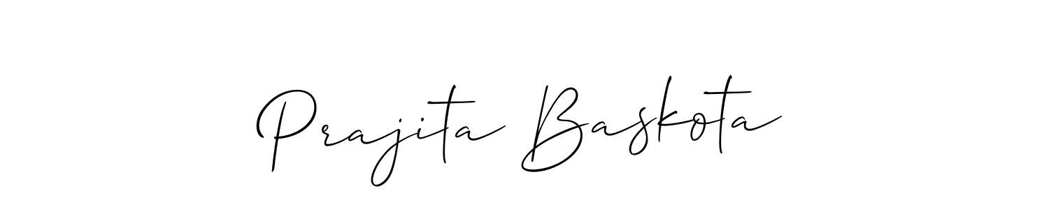 You can use this online signature creator to create a handwritten signature for the name Prajita Baskota. This is the best online autograph maker. Prajita Baskota signature style 2 images and pictures png