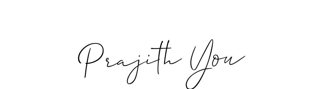 Make a short Prajith You signature style. Manage your documents anywhere anytime using Allison_Script. Create and add eSignatures, submit forms, share and send files easily. Prajith You signature style 2 images and pictures png