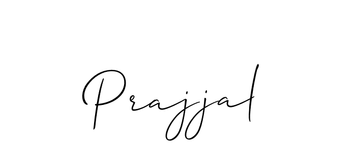 Create a beautiful signature design for name Prajjal. With this signature (Allison_Script) fonts, you can make a handwritten signature for free. Prajjal signature style 2 images and pictures png