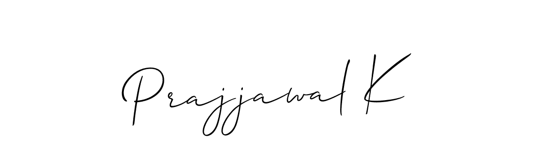 Make a short Prajjawal K signature style. Manage your documents anywhere anytime using Allison_Script. Create and add eSignatures, submit forms, share and send files easily. Prajjawal K signature style 2 images and pictures png