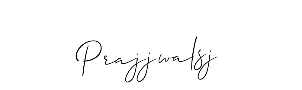 Use a signature maker to create a handwritten signature online. With this signature software, you can design (Allison_Script) your own signature for name Prajjwalsj. Prajjwalsj signature style 2 images and pictures png