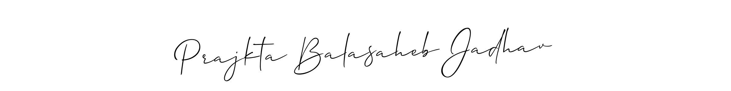 Similarly Allison_Script is the best handwritten signature design. Signature creator online .You can use it as an online autograph creator for name Prajkta Balasaheb Jadhav. Prajkta Balasaheb Jadhav signature style 2 images and pictures png