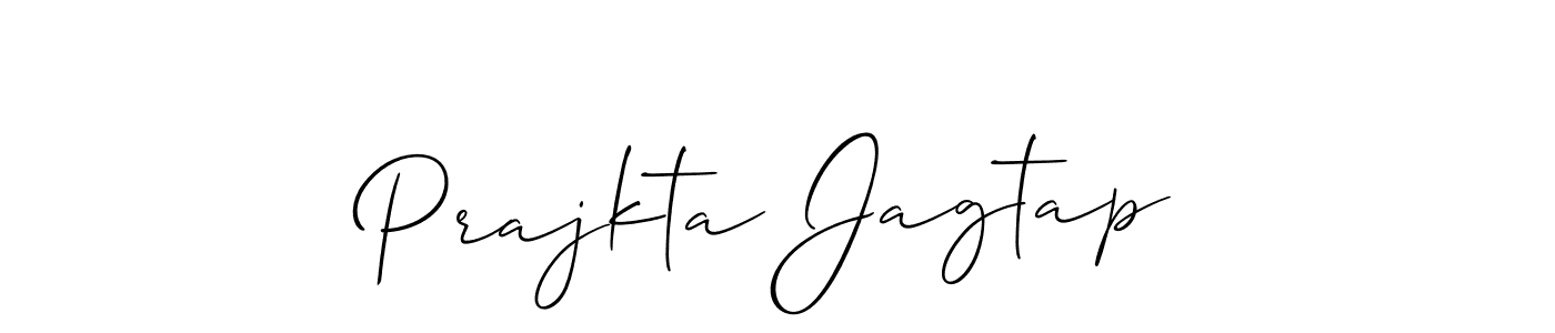 Create a beautiful signature design for name Prajkta Jagtap. With this signature (Allison_Script) fonts, you can make a handwritten signature for free. Prajkta Jagtap signature style 2 images and pictures png