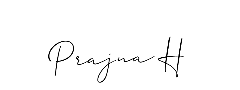 Make a short Prajna H signature style. Manage your documents anywhere anytime using Allison_Script. Create and add eSignatures, submit forms, share and send files easily. Prajna H signature style 2 images and pictures png