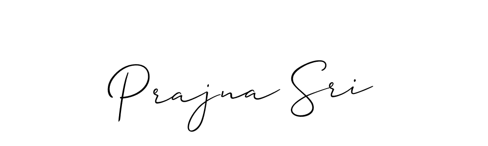 How to make Prajna Sri name signature. Use Allison_Script style for creating short signs online. This is the latest handwritten sign. Prajna Sri signature style 2 images and pictures png