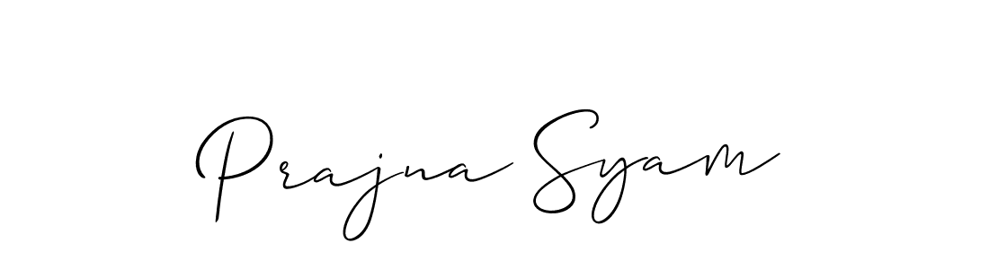 if you are searching for the best signature style for your name Prajna Syam. so please give up your signature search. here we have designed multiple signature styles  using Allison_Script. Prajna Syam signature style 2 images and pictures png