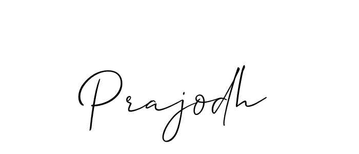 Create a beautiful signature design for name Prajodh. With this signature (Allison_Script) fonts, you can make a handwritten signature for free. Prajodh signature style 2 images and pictures png