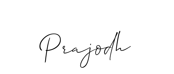 Create a beautiful signature design for name Prajodh. With this signature (Allison_Script) fonts, you can make a handwritten signature for free. Prajodh signature style 2 images and pictures png