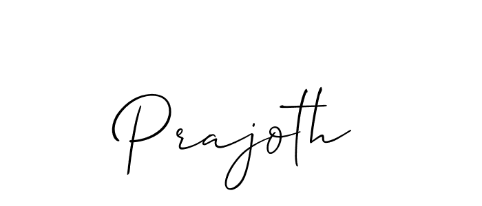 How to Draw Prajoth signature style? Allison_Script is a latest design signature styles for name Prajoth. Prajoth signature style 2 images and pictures png