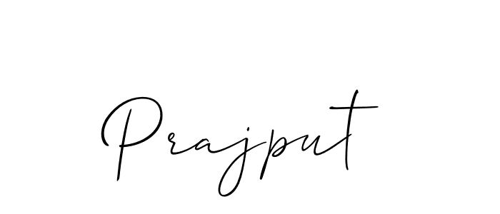 Also we have Prajput name is the best signature style. Create professional handwritten signature collection using Allison_Script autograph style. Prajput signature style 2 images and pictures png