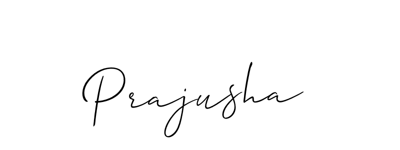 How to make Prajusha signature? Allison_Script is a professional autograph style. Create handwritten signature for Prajusha name. Prajusha signature style 2 images and pictures png