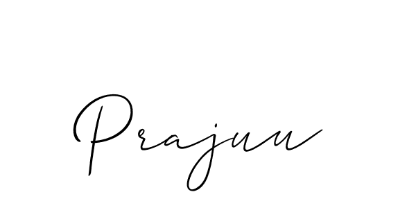 Similarly Allison_Script is the best handwritten signature design. Signature creator online .You can use it as an online autograph creator for name Prajuu. Prajuu signature style 2 images and pictures png