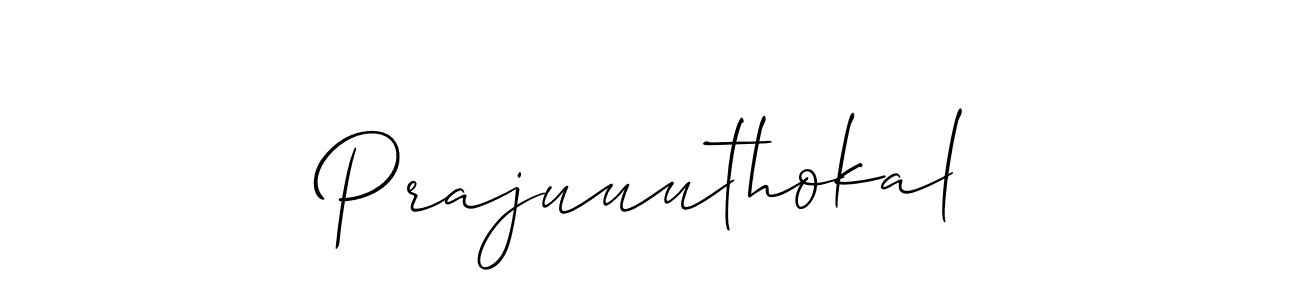 How to Draw Prajuuuthokal signature style? Allison_Script is a latest design signature styles for name Prajuuuthokal. Prajuuuthokal signature style 2 images and pictures png