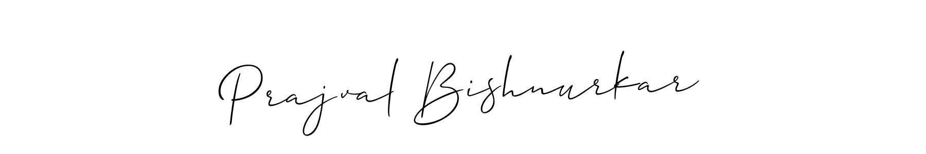 Prajval Bishnurkar stylish signature style. Best Handwritten Sign (Allison_Script) for my name. Handwritten Signature Collection Ideas for my name Prajval Bishnurkar. Prajval Bishnurkar signature style 2 images and pictures png