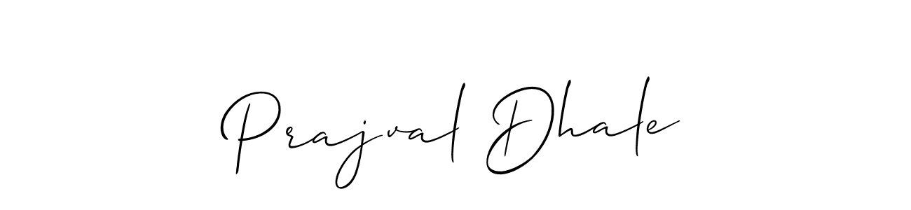 How to Draw Prajval Dhale signature style? Allison_Script is a latest design signature styles for name Prajval Dhale. Prajval Dhale signature style 2 images and pictures png