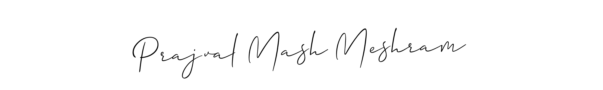 The best way (Allison_Script) to make a short signature is to pick only two or three words in your name. The name Prajval Mash Meshram include a total of six letters. For converting this name. Prajval Mash Meshram signature style 2 images and pictures png