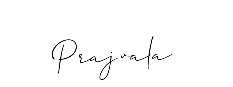 Create a beautiful signature design for name Prajvala. With this signature (Allison_Script) fonts, you can make a handwritten signature for free. Prajvala signature style 2 images and pictures png