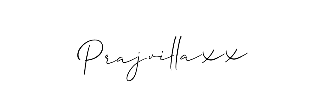 Allison_Script is a professional signature style that is perfect for those who want to add a touch of class to their signature. It is also a great choice for those who want to make their signature more unique. Get Prajvillaxx name to fancy signature for free. Prajvillaxx signature style 2 images and pictures png