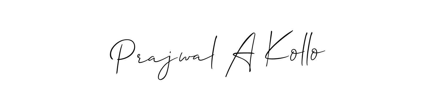 Make a beautiful signature design for name Prajwal A Kollo. Use this online signature maker to create a handwritten signature for free. Prajwal A Kollo signature style 2 images and pictures png