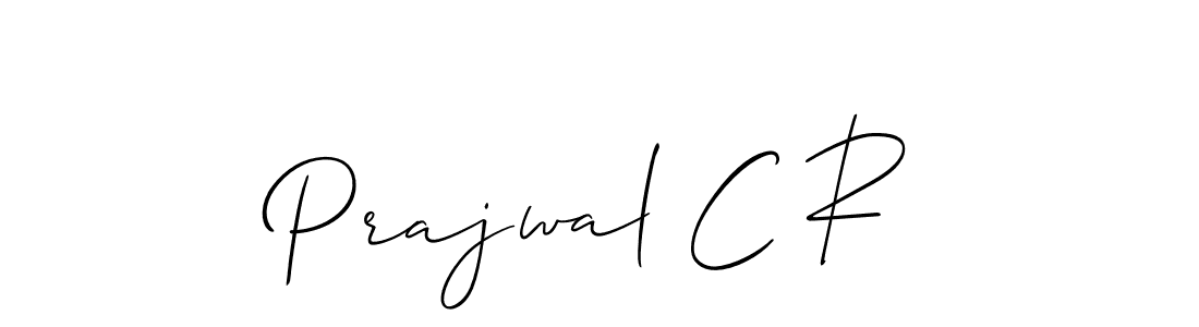 if you are searching for the best signature style for your name Prajwal C R. so please give up your signature search. here we have designed multiple signature styles  using Allison_Script. Prajwal C R signature style 2 images and pictures png