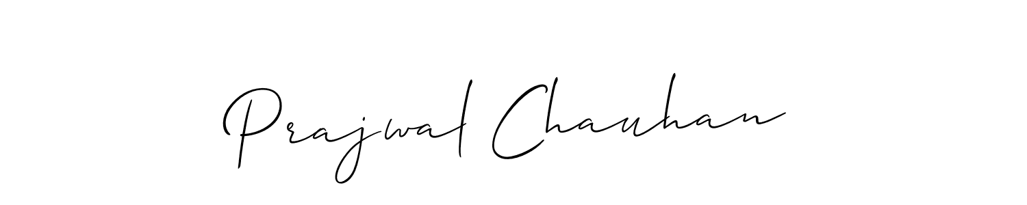 Prajwal Chauhan stylish signature style. Best Handwritten Sign (Allison_Script) for my name. Handwritten Signature Collection Ideas for my name Prajwal Chauhan. Prajwal Chauhan signature style 2 images and pictures png