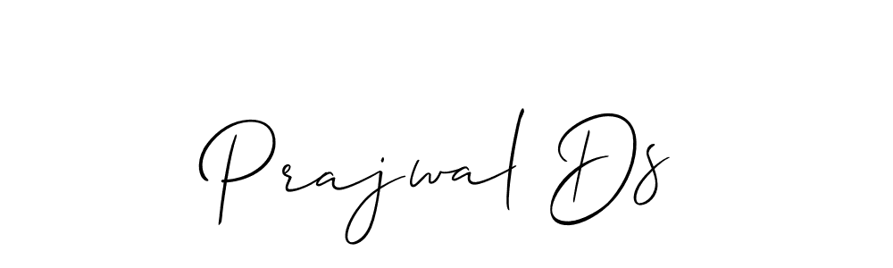 It looks lik you need a new signature style for name Prajwal Ds. Design unique handwritten (Allison_Script) signature with our free signature maker in just a few clicks. Prajwal Ds signature style 2 images and pictures png