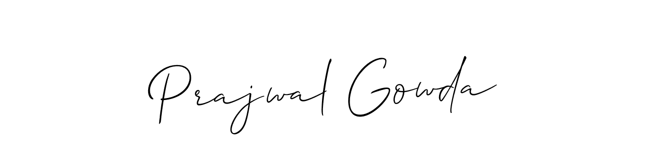How to Draw Prajwal Gowda signature style? Allison_Script is a latest design signature styles for name Prajwal Gowda. Prajwal Gowda signature style 2 images and pictures png