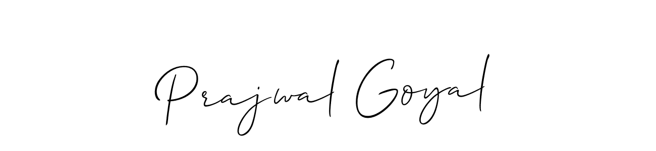 You should practise on your own different ways (Allison_Script) to write your name (Prajwal Goyal) in signature. don't let someone else do it for you. Prajwal Goyal signature style 2 images and pictures png